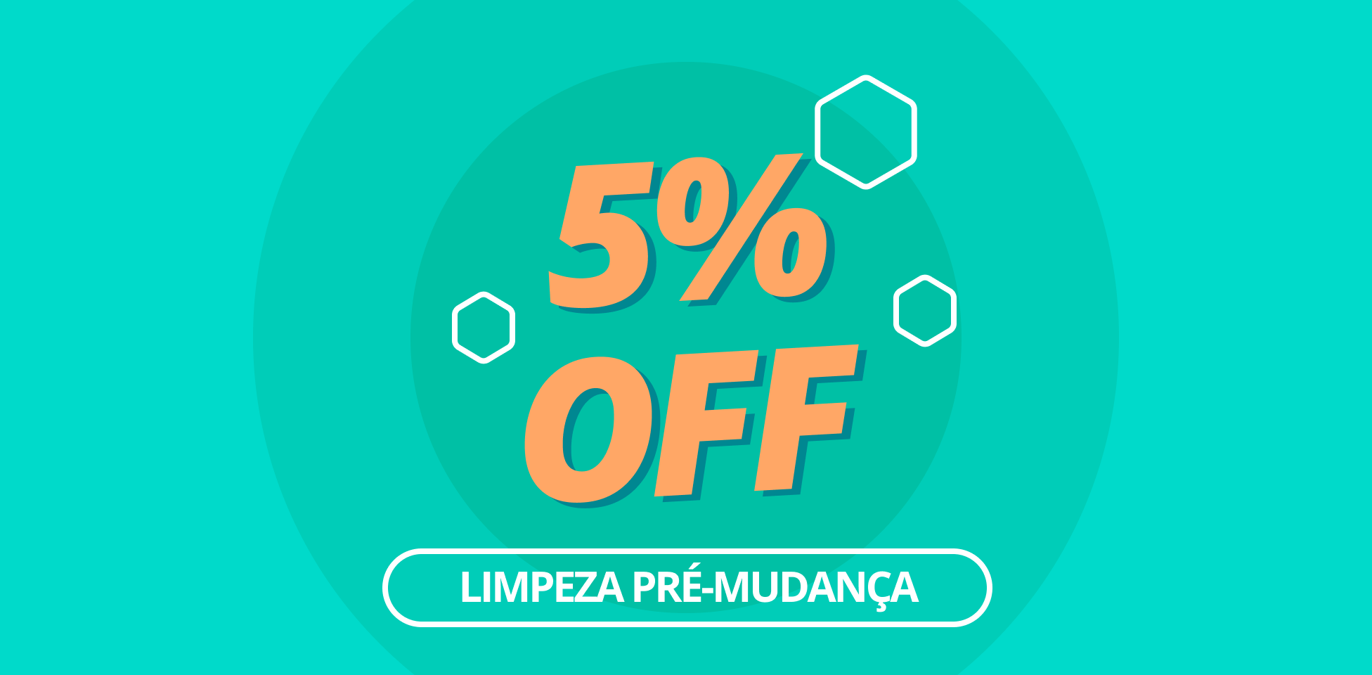 5 por cento de desconto na limpeza pré-mudança